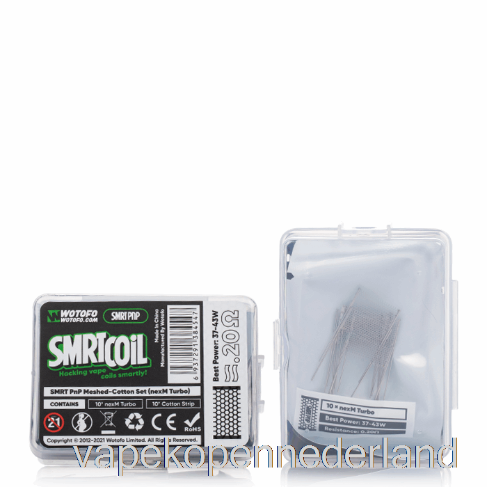 Vape Nederland Wotofo Smrt Katoenen Set [katoenenset] Nexmesh Turbo